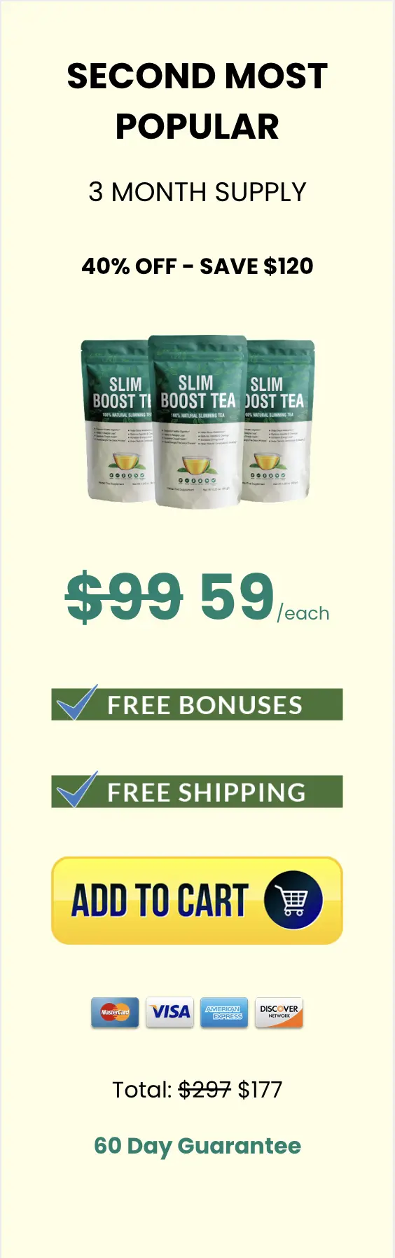 slim boost tea 3 packets